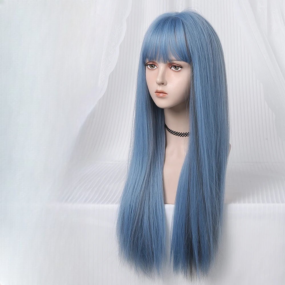SyntheticHairWig™ - Bleu - Elite Coiffure Shop